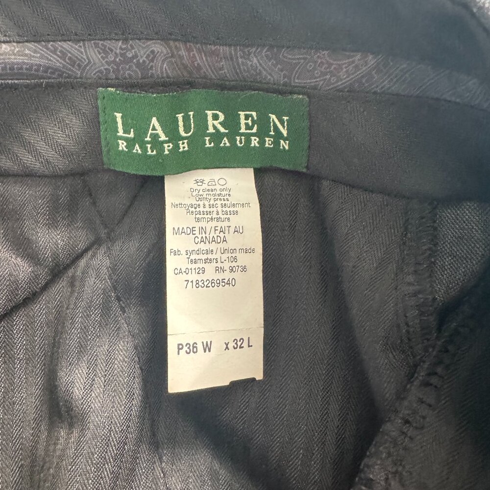 Ralph Lauren Men's Grey Suit Seperate Dress Pant 36" W x 32" L - Picture 4 of 4